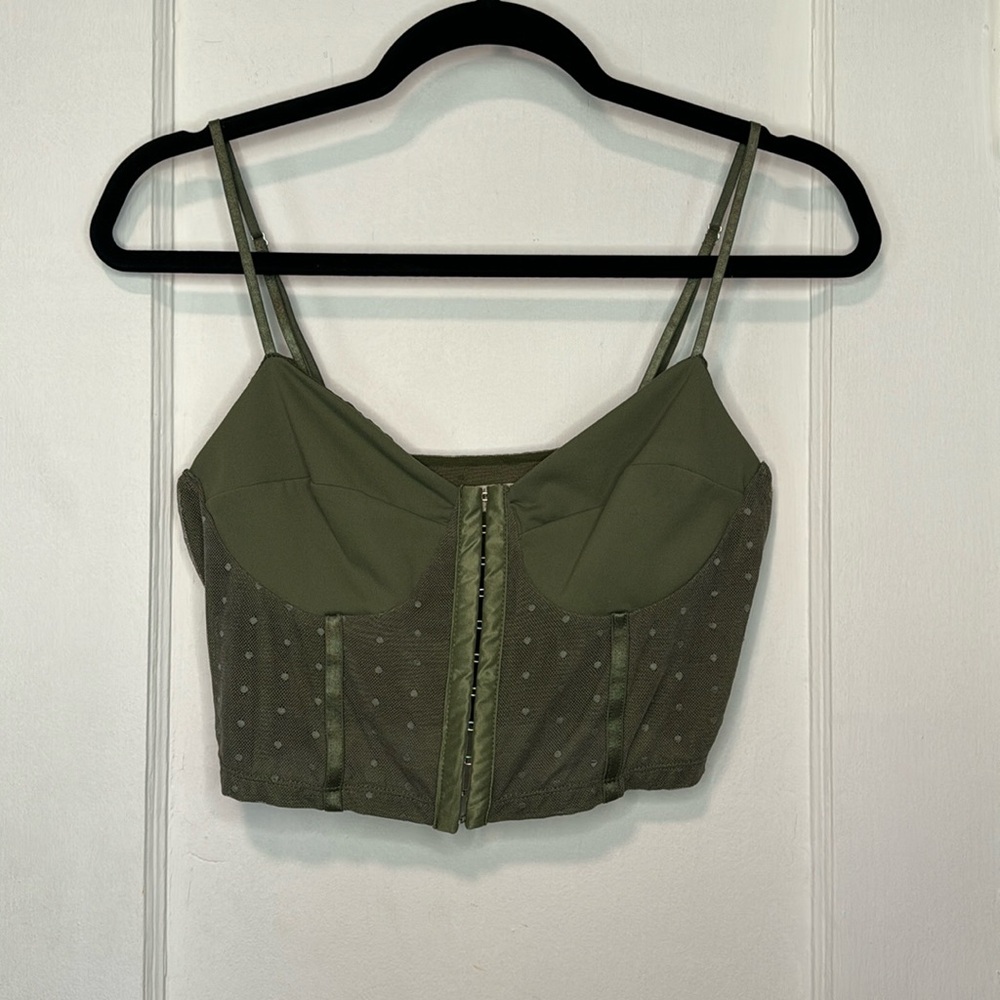 Free People Intimately Cropped Corset-Style Cami
